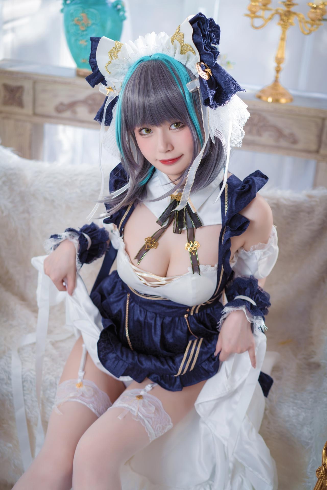 [cosplay] 貓大人 - 碧藍航線 柴郡：女僕風角色寫真 24P