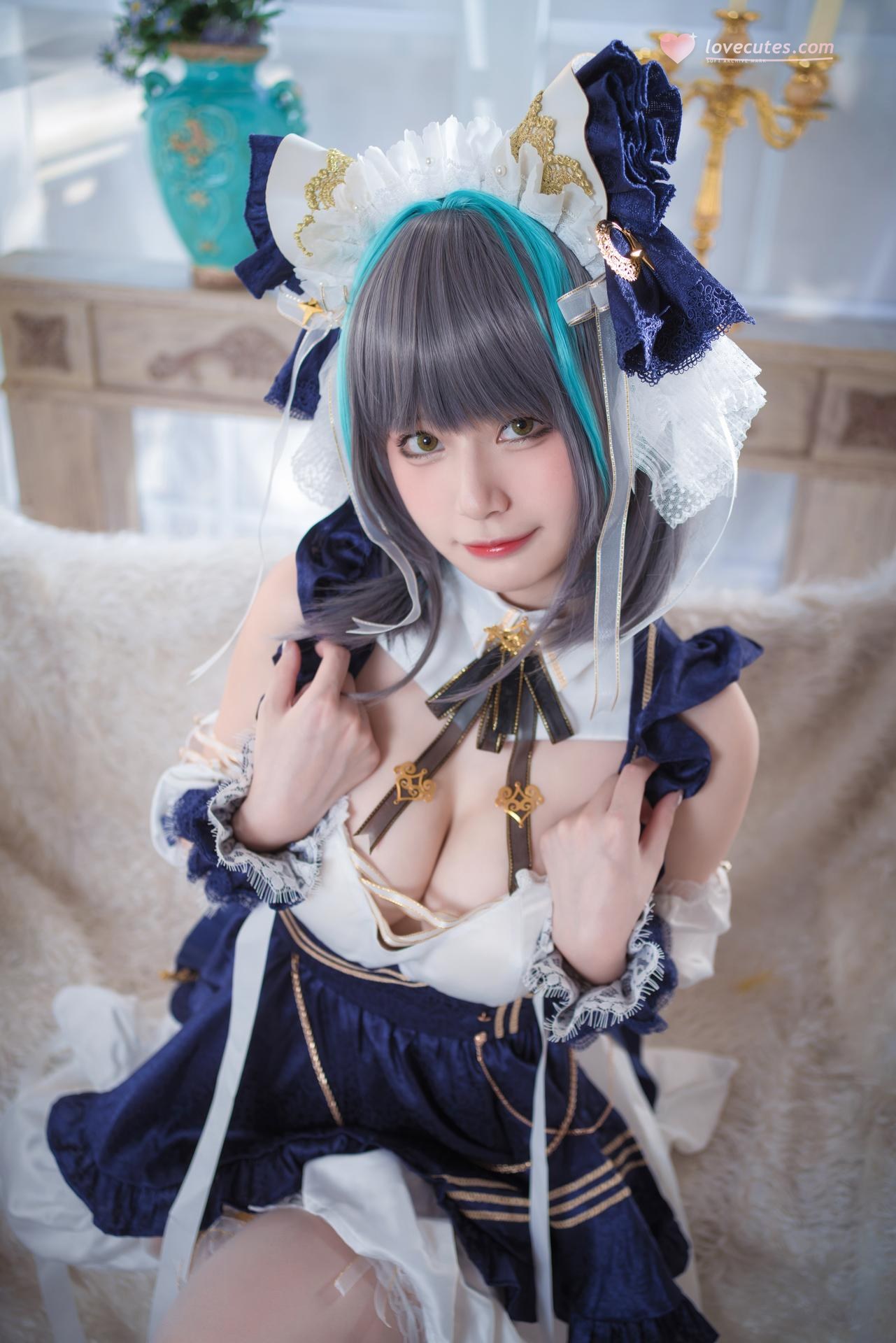 [cosplay] 貓大人 - 碧藍航線 柴郡：女僕風角色寫真 24P