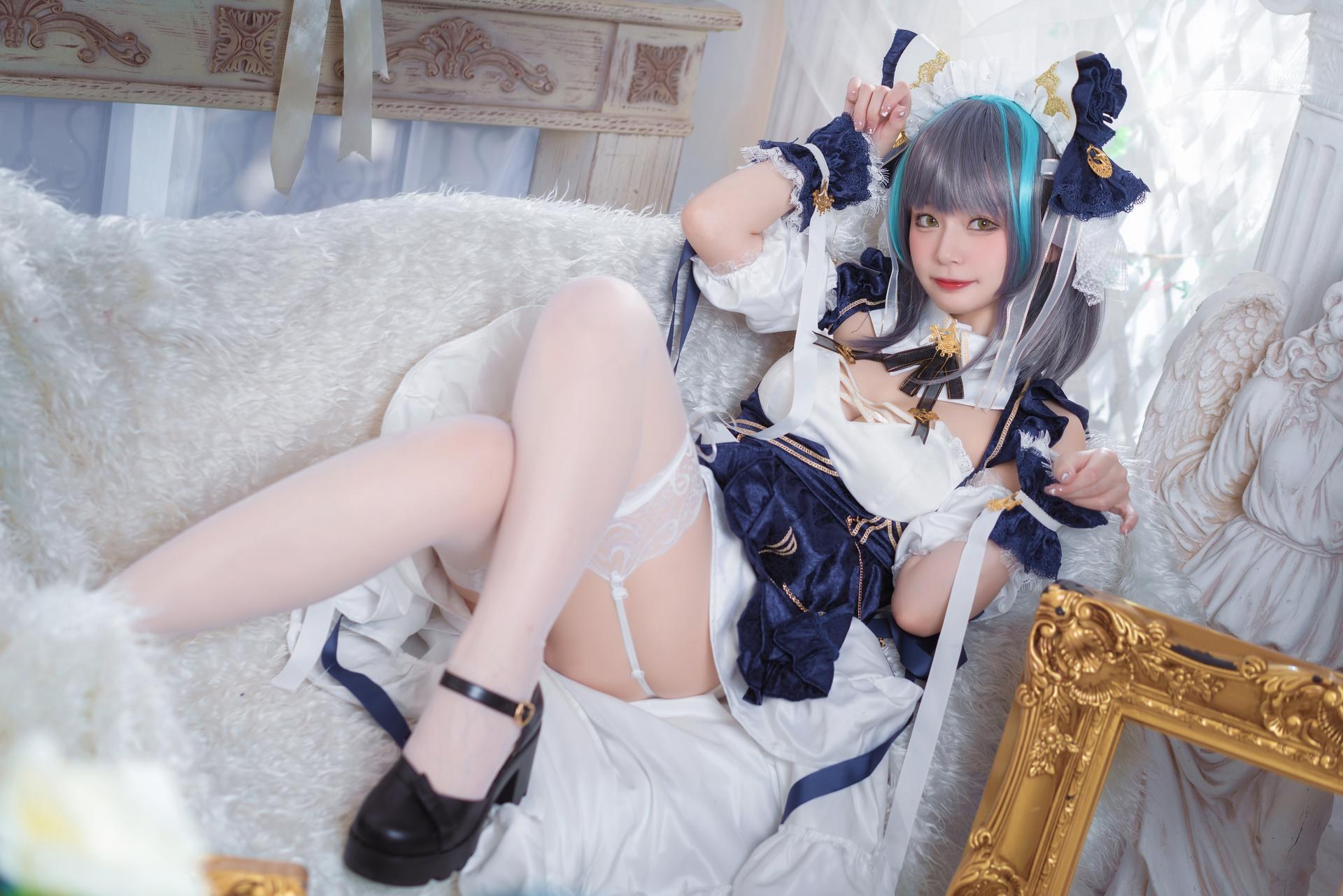 [cosplay] 貓大人 - 碧藍航線 柴郡：女僕風角色寫真 24P