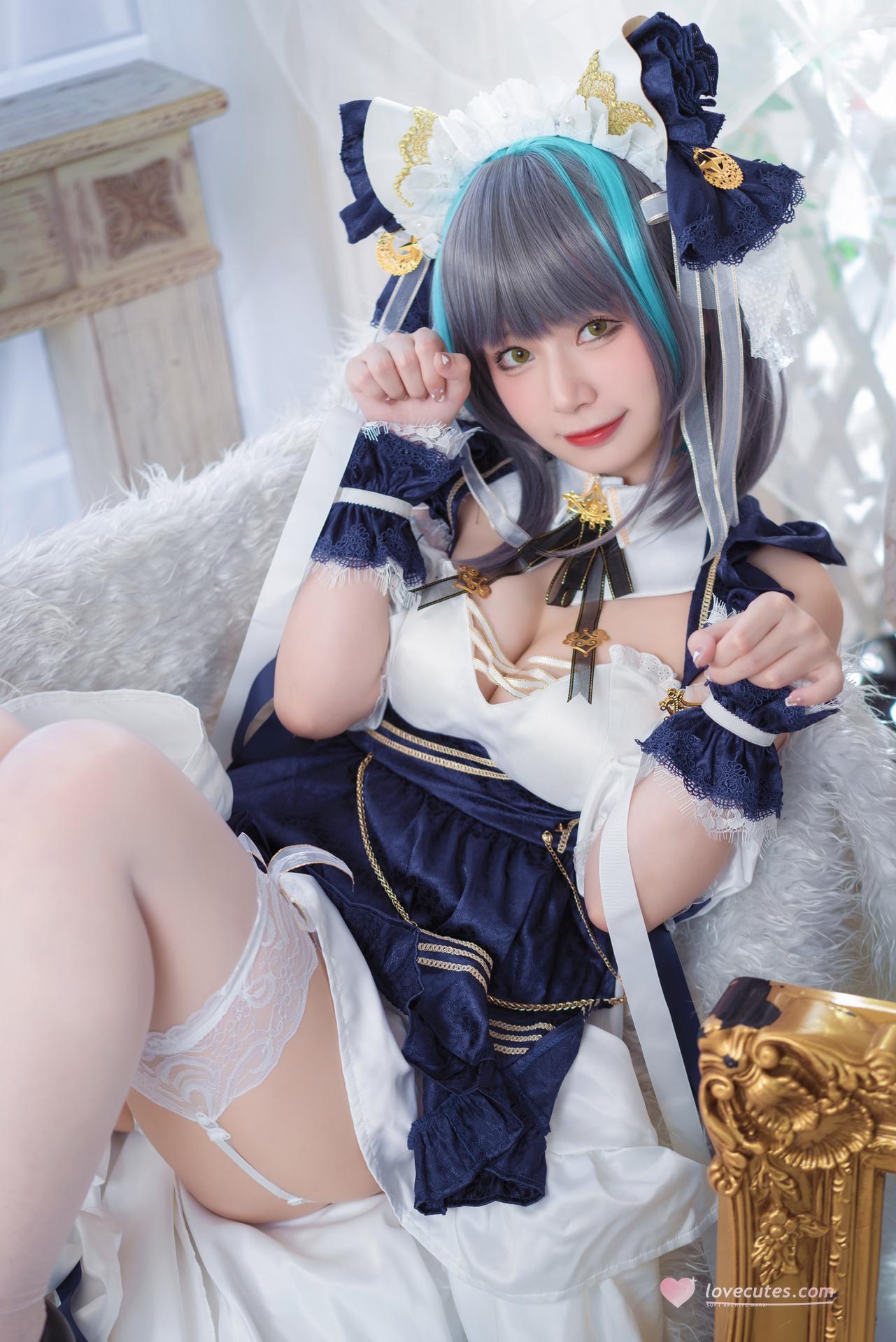 [cosplay] 貓大人 - 碧藍航線 柴郡：女僕風角色寫真 24P
