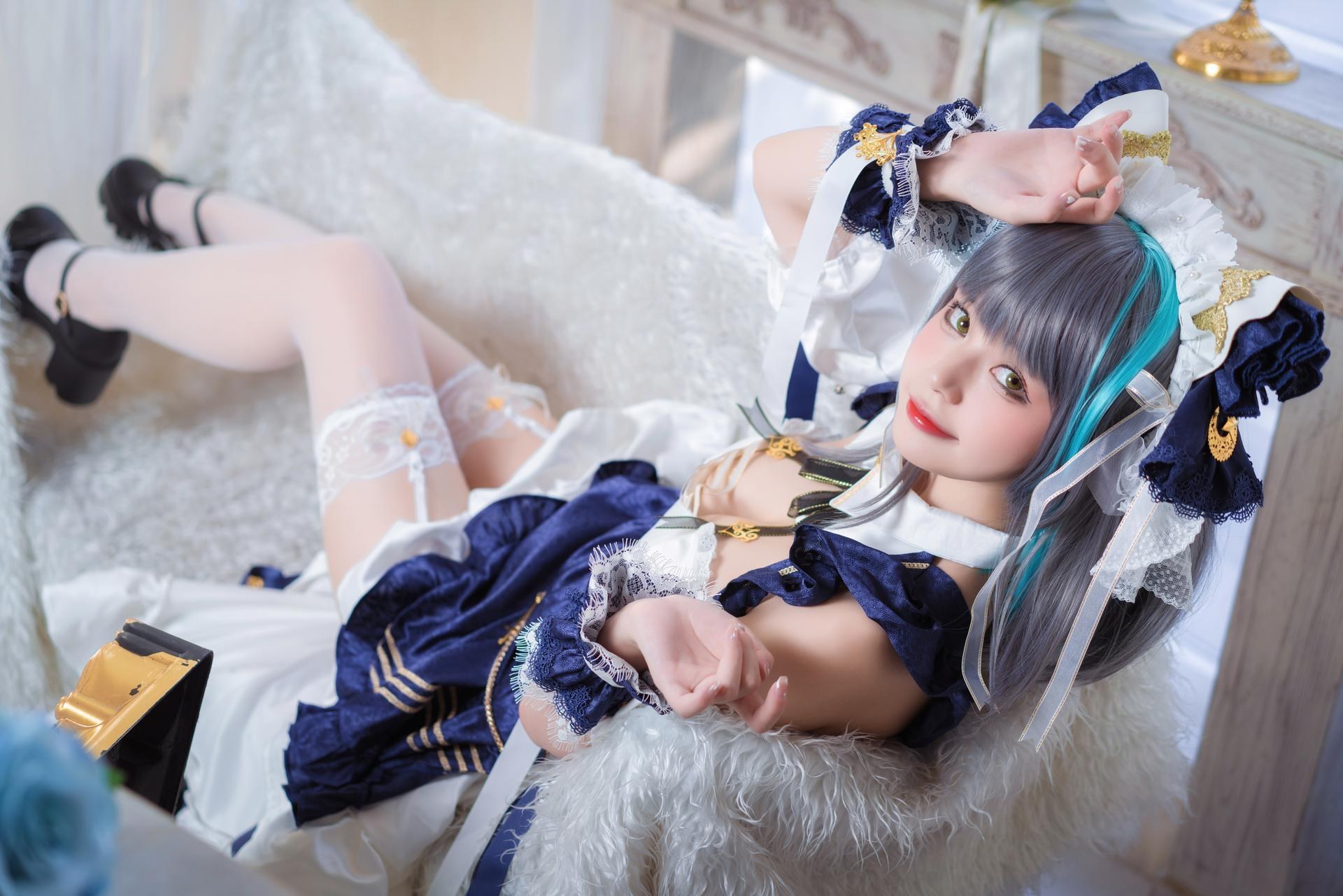 [cosplay] 貓大人 - 碧藍航線 柴郡：女僕風角色寫真 24P