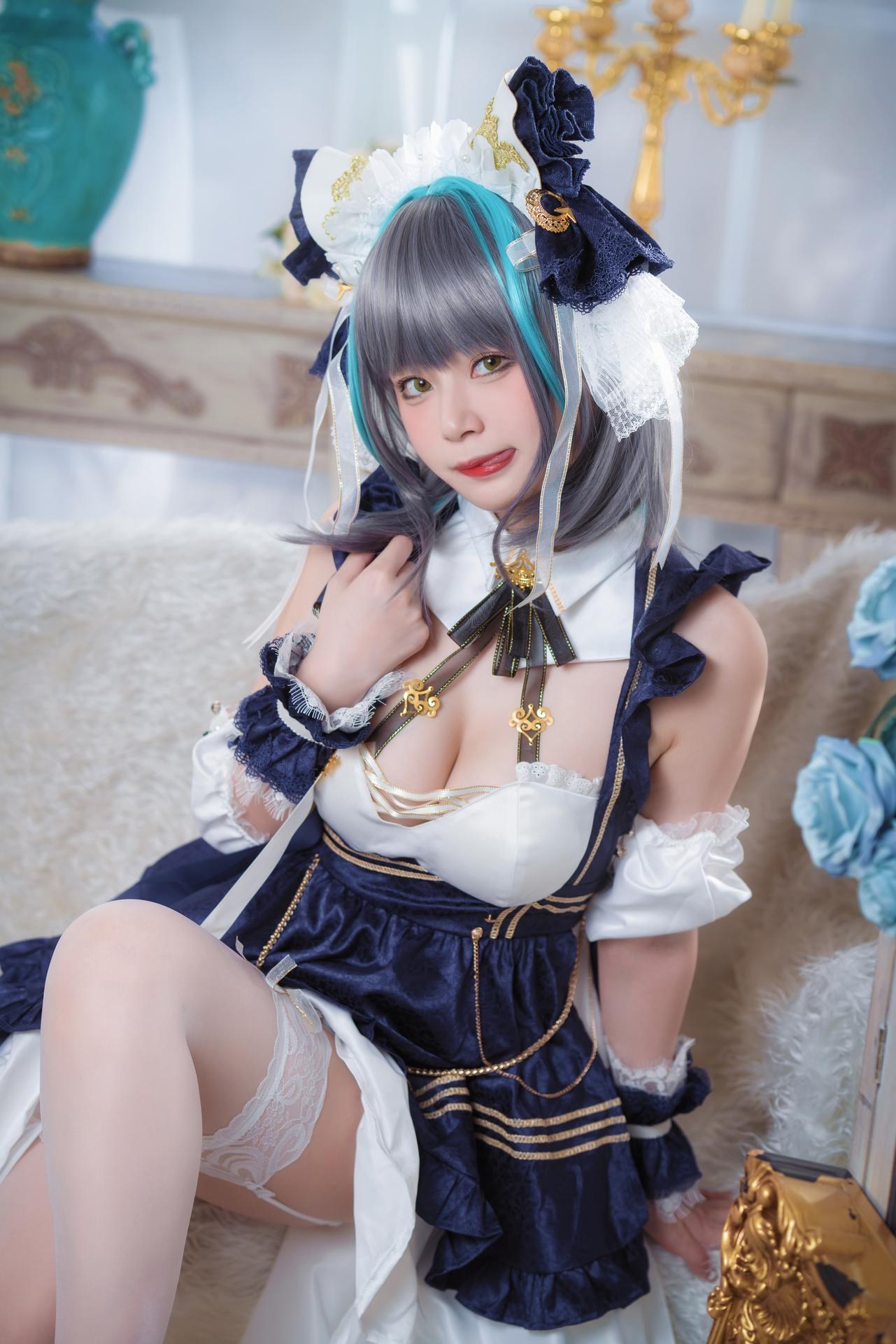 [cosplay] Mao Daren - Azur Lane Cheshire: Maid-Style Character Photoshoot 24P