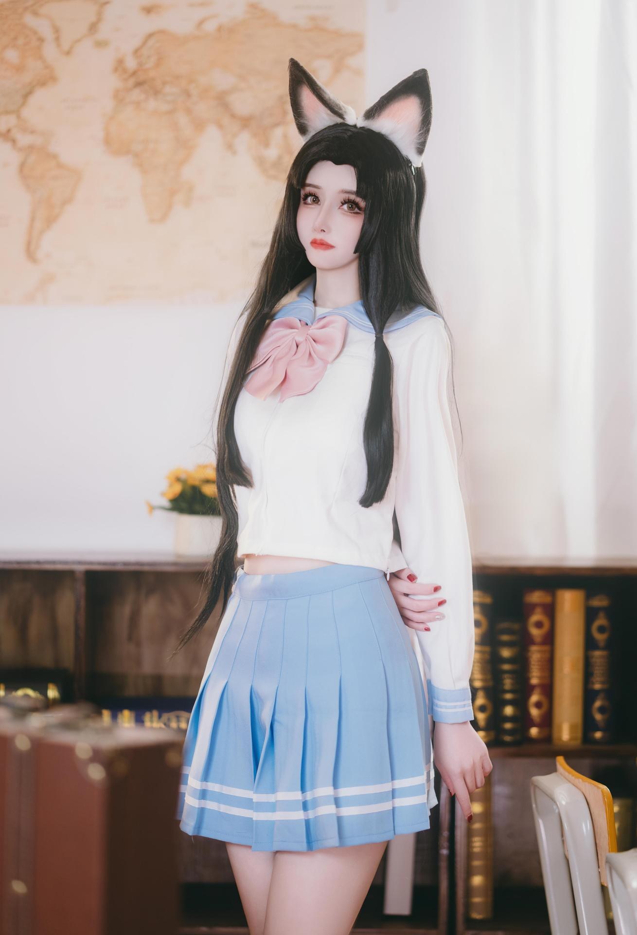 [cosplay] 鹿八歲 - 原神 胡桃：教室主題角色寫真 66P1V