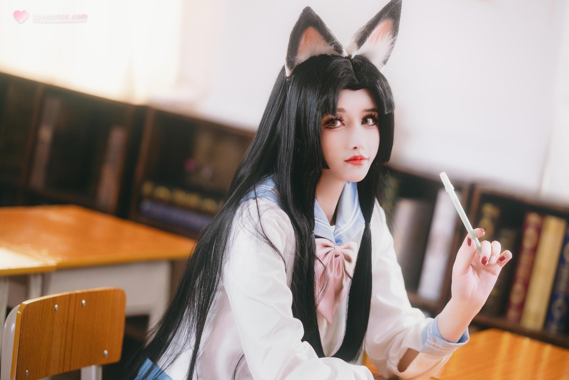 [cosplay] 鹿八歲 - 原神 胡桃：教室主題角色寫真 66P1V
