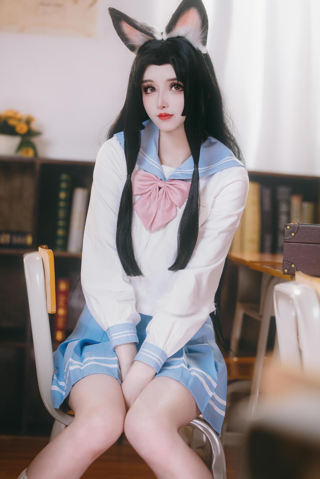 [cosplay] 鹿八歲 - 原神 胡桃：教室主題角色寫真 66P1V