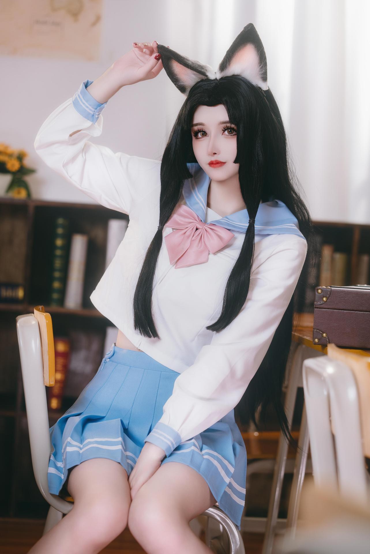 [cosplay] 鹿八歲 - 原神 胡桃：教室主題角色寫真 66P1V