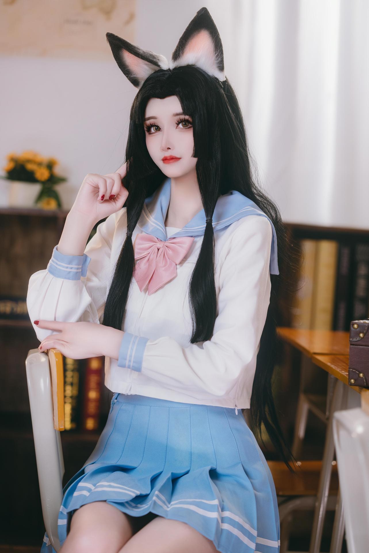 [cosplay] 鹿八歲 - 原神 胡桃：教室主題角色寫真 66P1V
