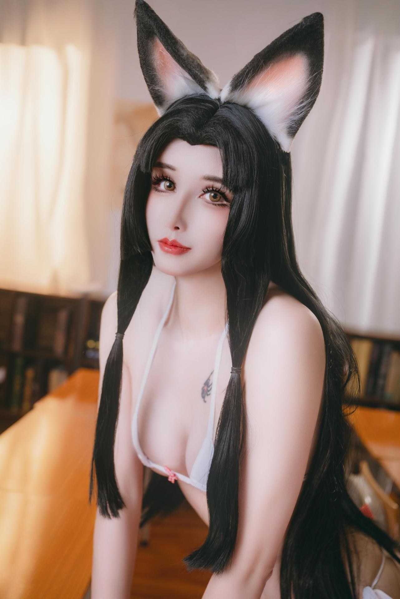 [cosplay] 鹿八岁 - 원신 후타오: 교실 테마 캐릭터 화보 66P1V