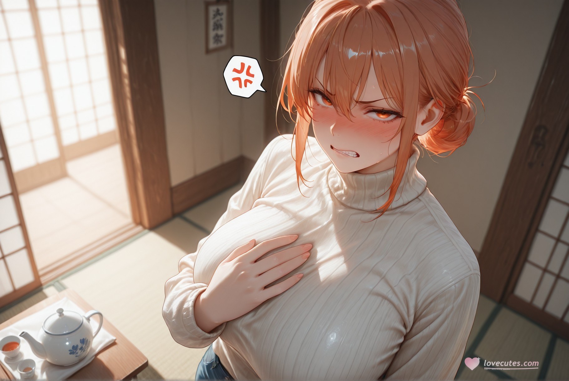 AI Generated Anime Girl - 我的青春恋爱物语果然有问题 由比滨太太：紧身衣学生装白虎 247P