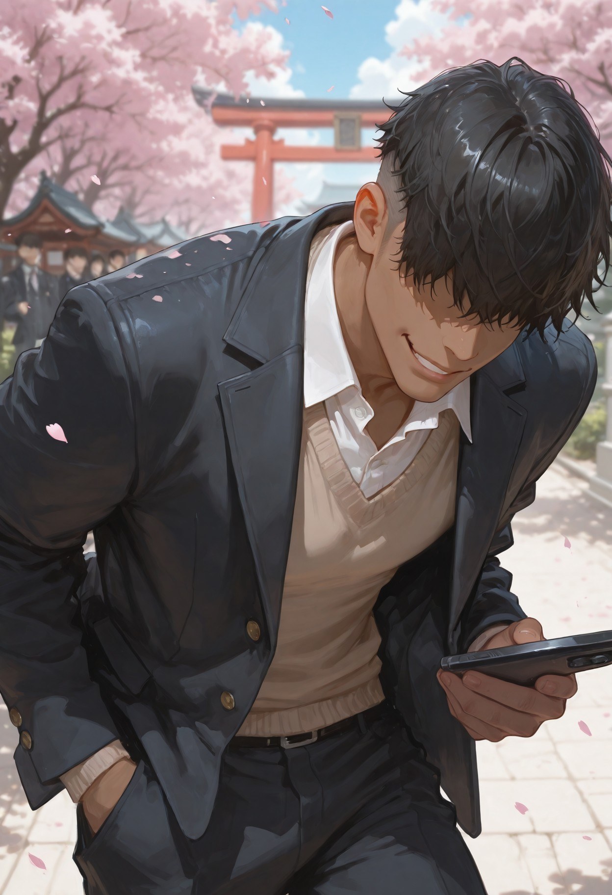 AI Generated Anime Girl - 내 청춘 러브코메디는 틀렸다 눈 아래 어머니: 검은 스타킹 레이스 란제리 타이츠 학생복 젖은 상태 노출 352P