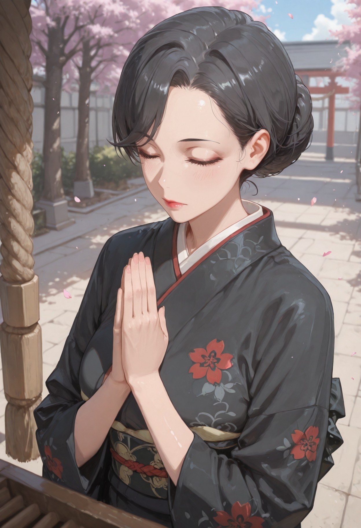AI Generated Anime Girl - My Youth Romantic Comedy Is Wrong, As I Expected Yukinoshita mother: black stockings lace lingerie tight bodysuit student outfit wet exposed 352P