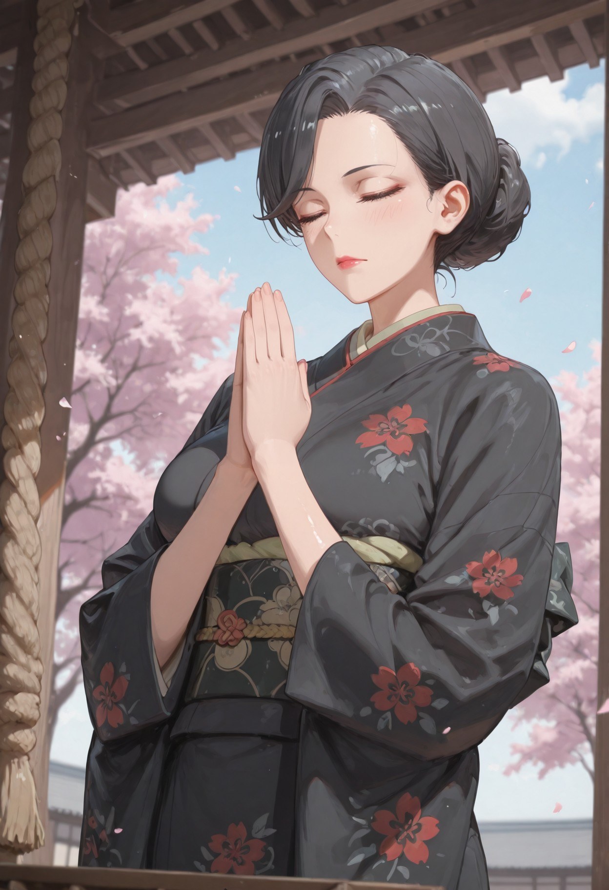 AI Generated Anime Girl - My Youth Romantic Comedy Is Wrong, As I Expected Yukinoshita mother: black stockings lace lingerie tight bodysuit student outfit wet exposed 352P