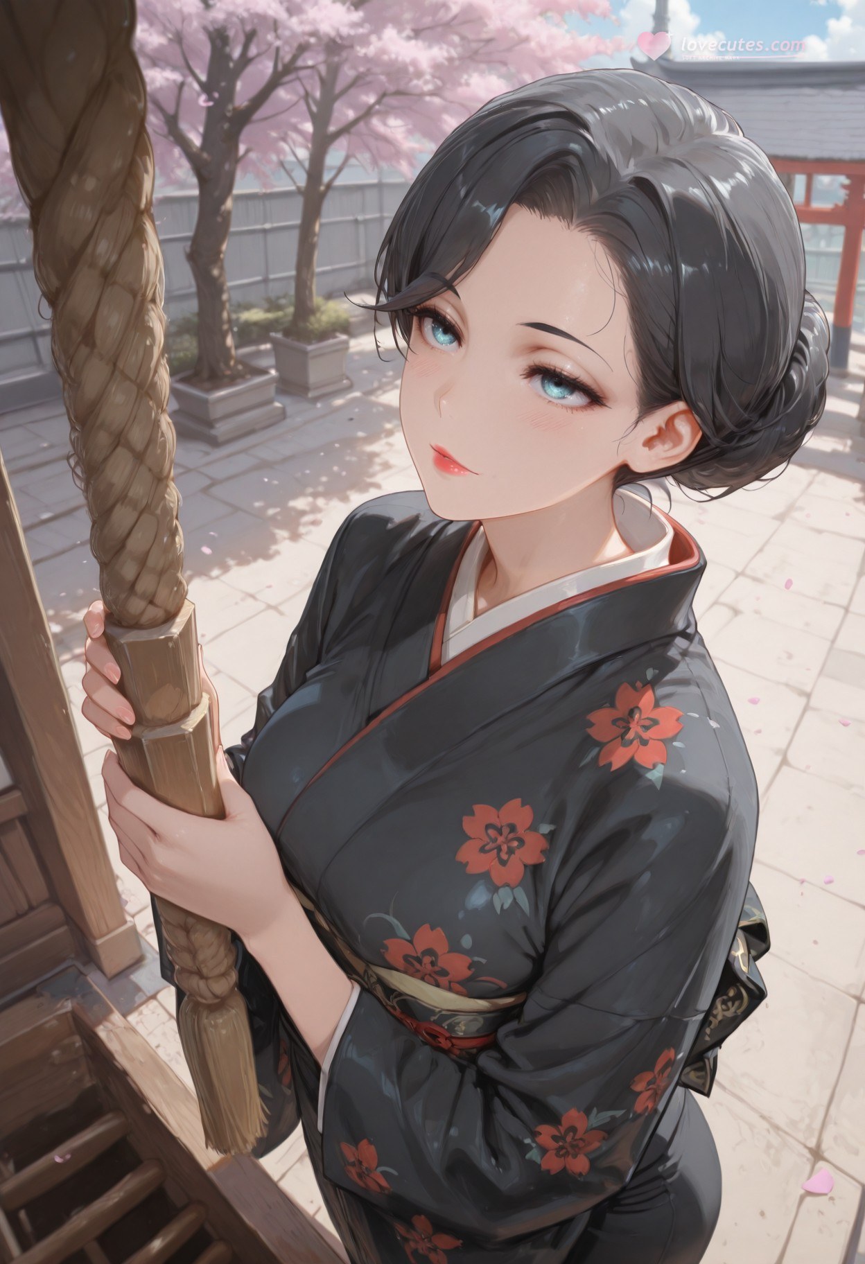AI Generated Anime Girl - My Youth Romantic Comedy Is Wrong, As I Expected Yukinoshita mother: black stockings lace lingerie tight bodysuit student outfit wet exposed 352P