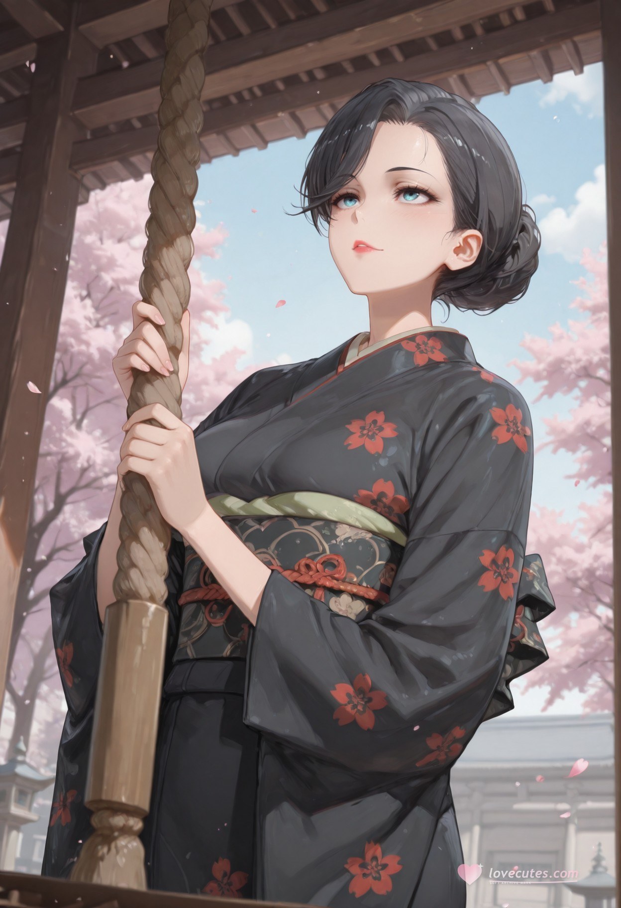 AI Generated Anime Girl - My Youth Romantic Comedy Is Wrong, As I Expected Yukinoshita mother: black stockings lace lingerie tight bodysuit student outfit wet exposed 352P