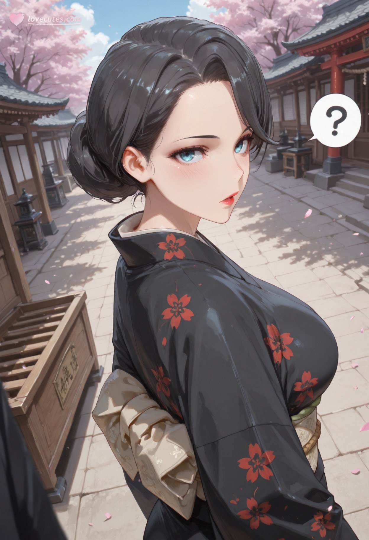 AI Generated Anime Girl - 내 청춘 러브코메디는 틀렸다 눈 아래 어머니: 검은 스타킹 레이스 란제리 타이츠 학생복 젖은 상태 노출 352P