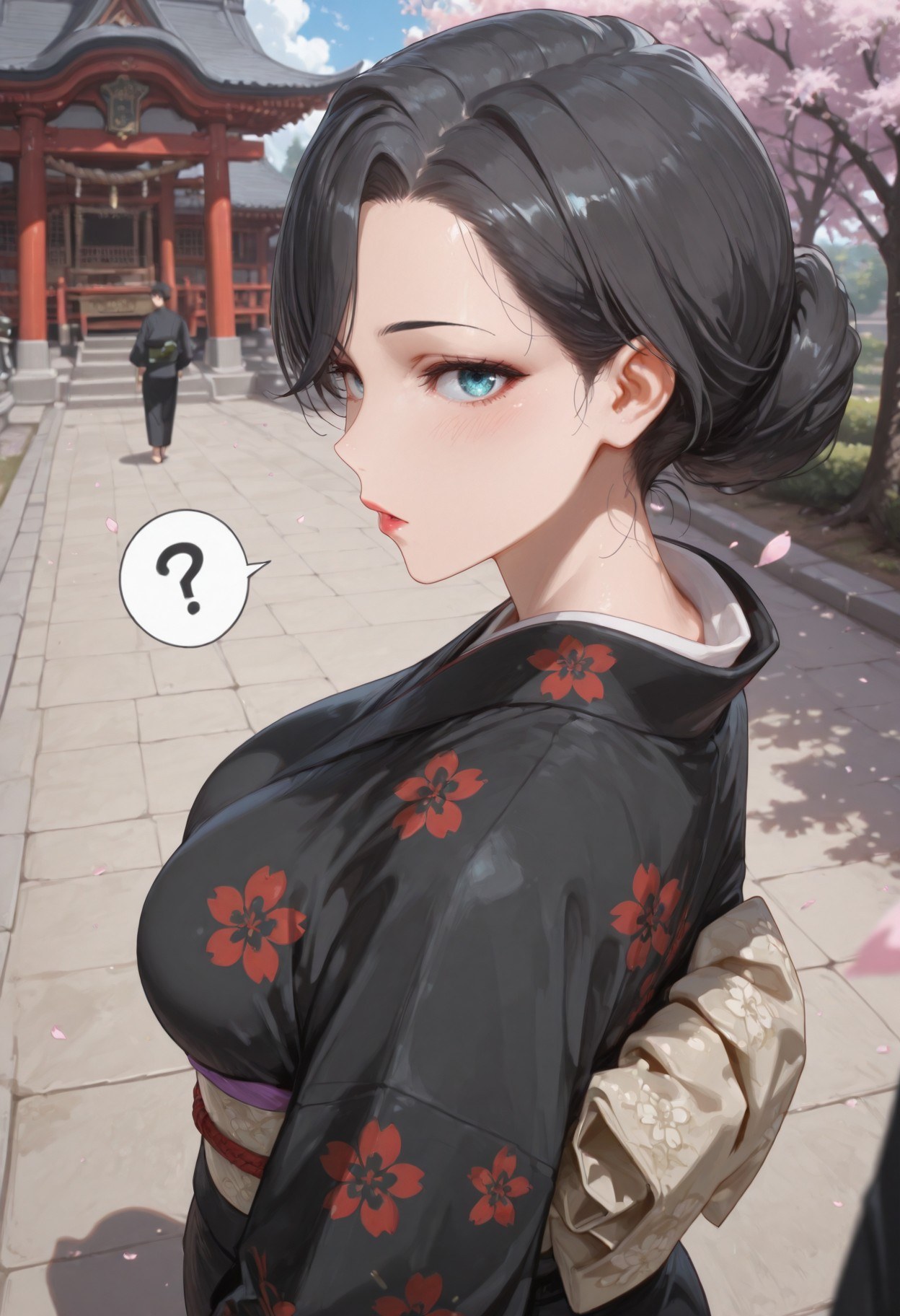 AI Generated Anime Girl - 내 청춘 러브코메디는 틀렸다 눈 아래 어머니: 검은 스타킹 레이스 란제리 타이츠 학생복 젖은 상태 노출 352P