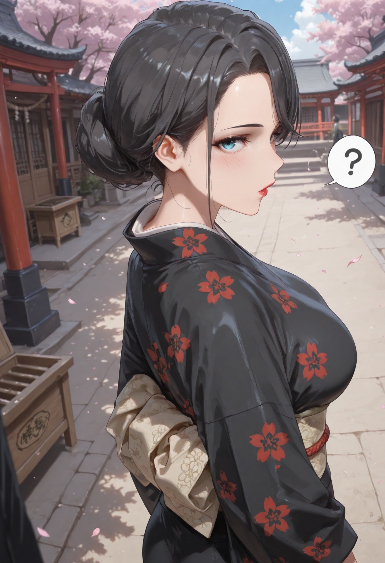 AI Generated Anime Girl - 내 청춘 러브코메디는 틀렸다 눈 아래 어머니: 검은 스타킹 레이스 란제리 타이츠 학생복 젖은 상태 노출 352P