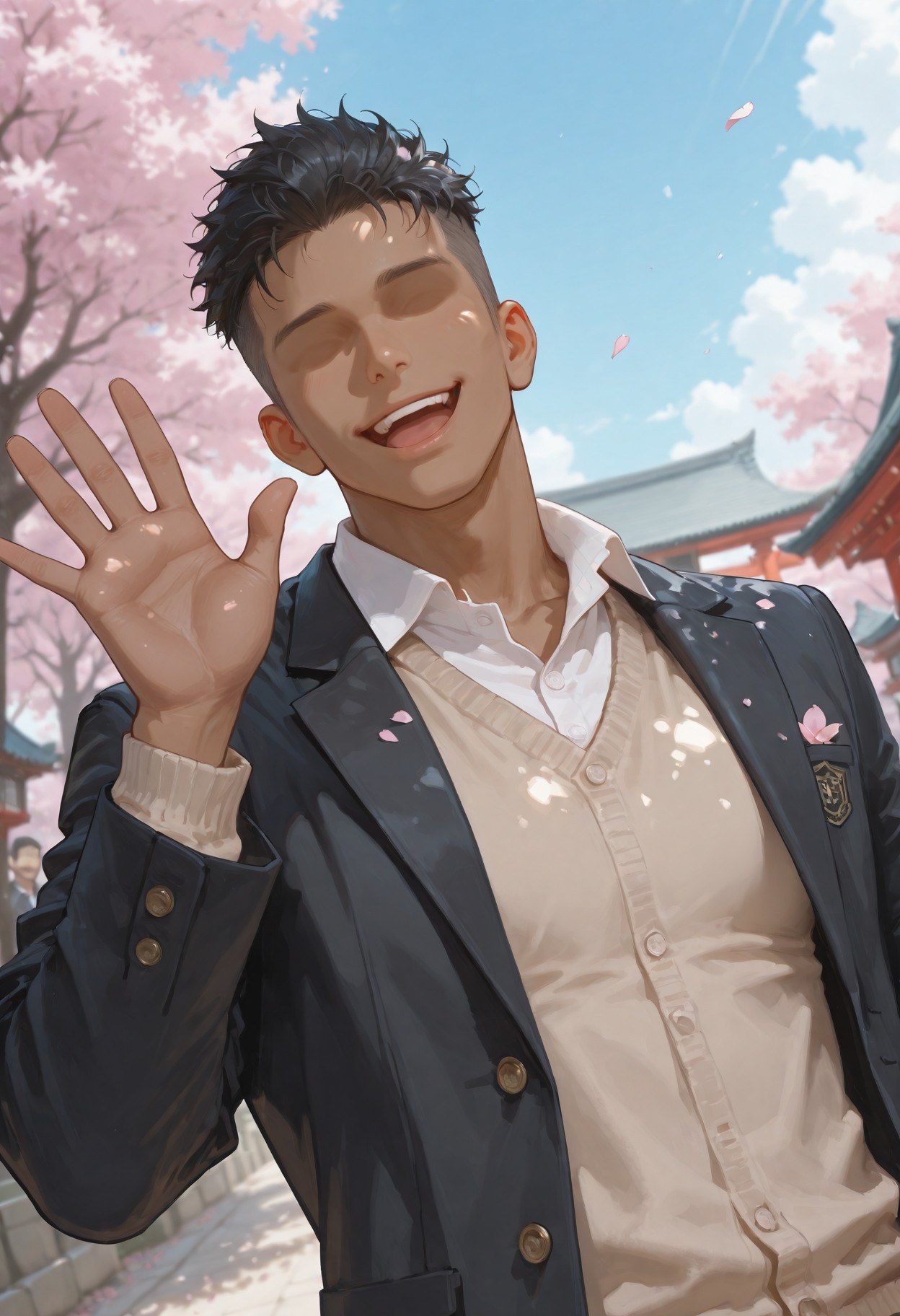 AI Generated Anime Girl - 내 청춘 러브코메디는 틀렸다 눈 아래 어머니: 검은 스타킹 레이스 란제리 타이츠 학생복 젖은 상태 노출 352P