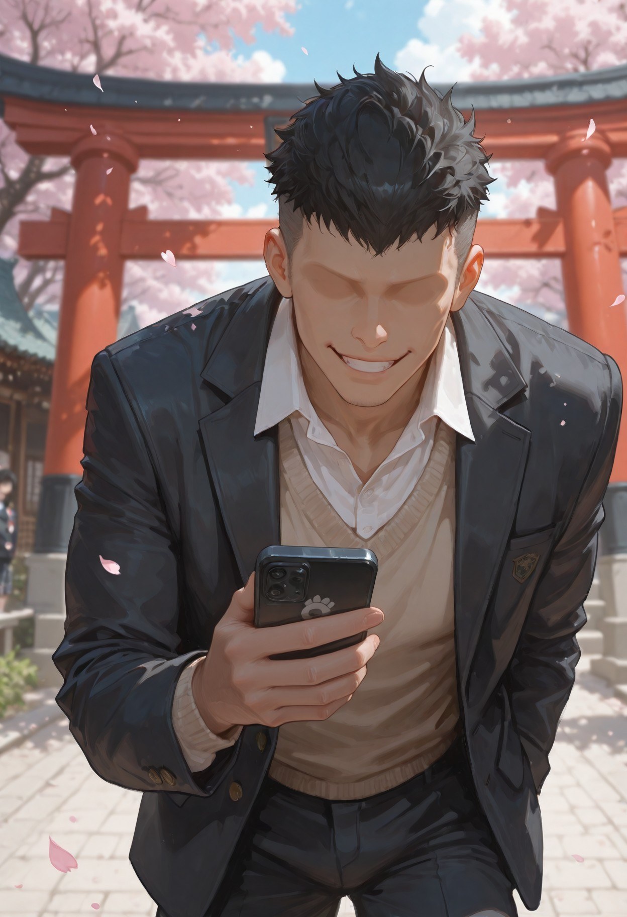 AI Generated Anime Girl - 내 청춘 러브코메디는 틀렸다 눈 아래 어머니: 검은 스타킹 레이스 란제리 타이츠 학생복 젖은 상태 노출 352P