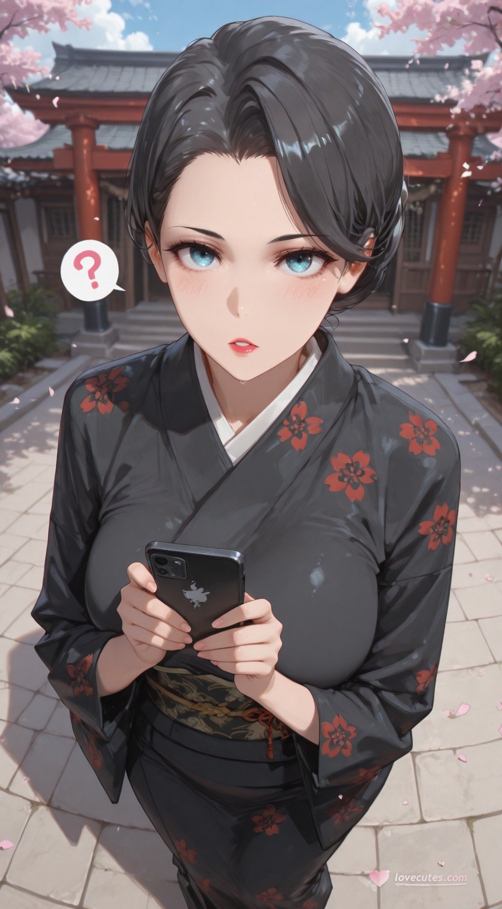 AI Generated Anime Girl - 내 청춘 러브코메디는 틀렸다 눈 아래 어머니: 검은 스타킹 레이스 란제리 타이츠 학생복 젖은 상태 노출 352P
