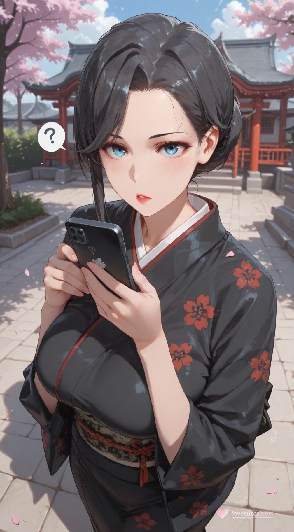 AI Generated Anime Girl - 내 청춘 러브코메디는 틀렸다 눈 아래 어머니: 검은 스타킹 레이스 란제리 타이츠 학생복 젖은 상태 노출 352P