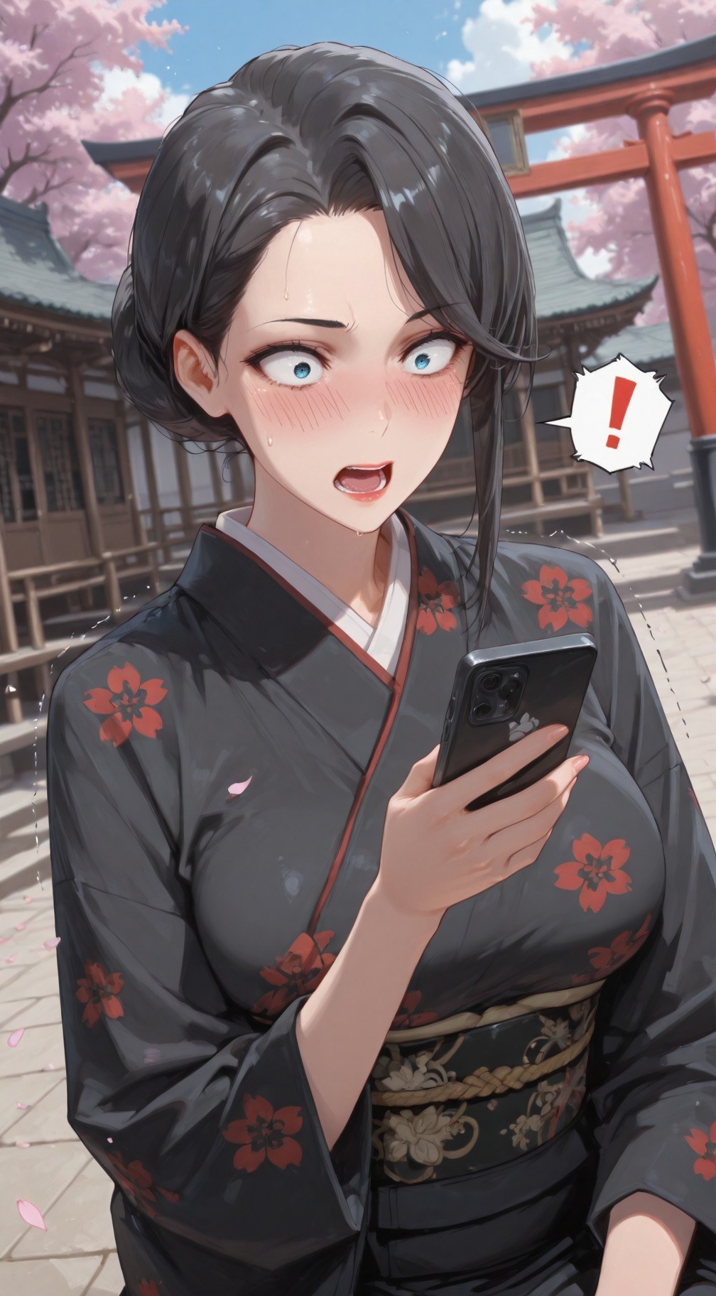 AI Generated Anime Girl - 내 청춘 러브코메디는 틀렸다 눈 아래 어머니: 검은 스타킹 레이스 란제리 타이츠 학생복 젖은 상태 노출 352P