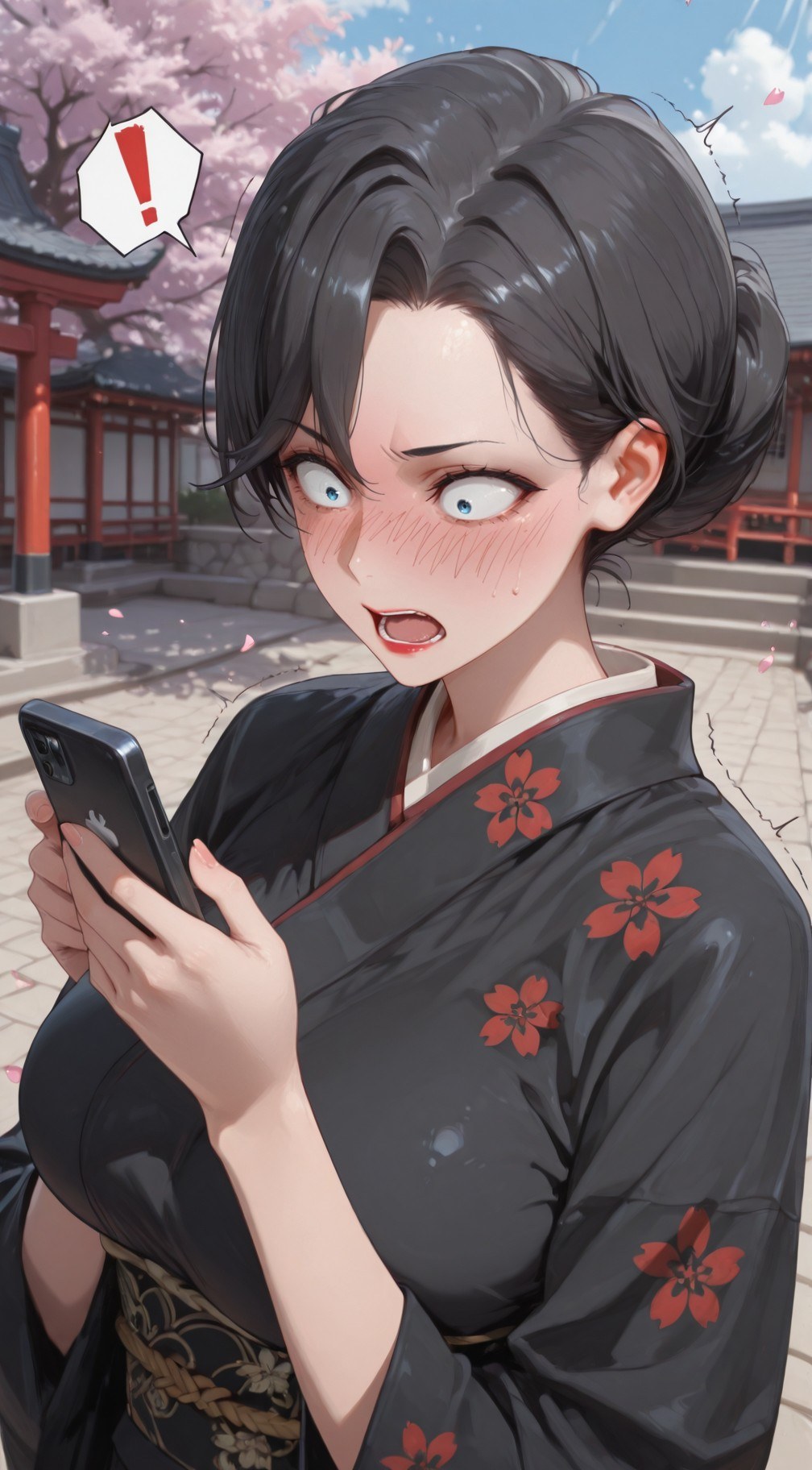 AI Generated Anime Girl - 내 청춘 러브코메디는 틀렸다 눈 아래 어머니: 검은 스타킹 레이스 란제리 타이츠 학생복 젖은 상태 노출 352P