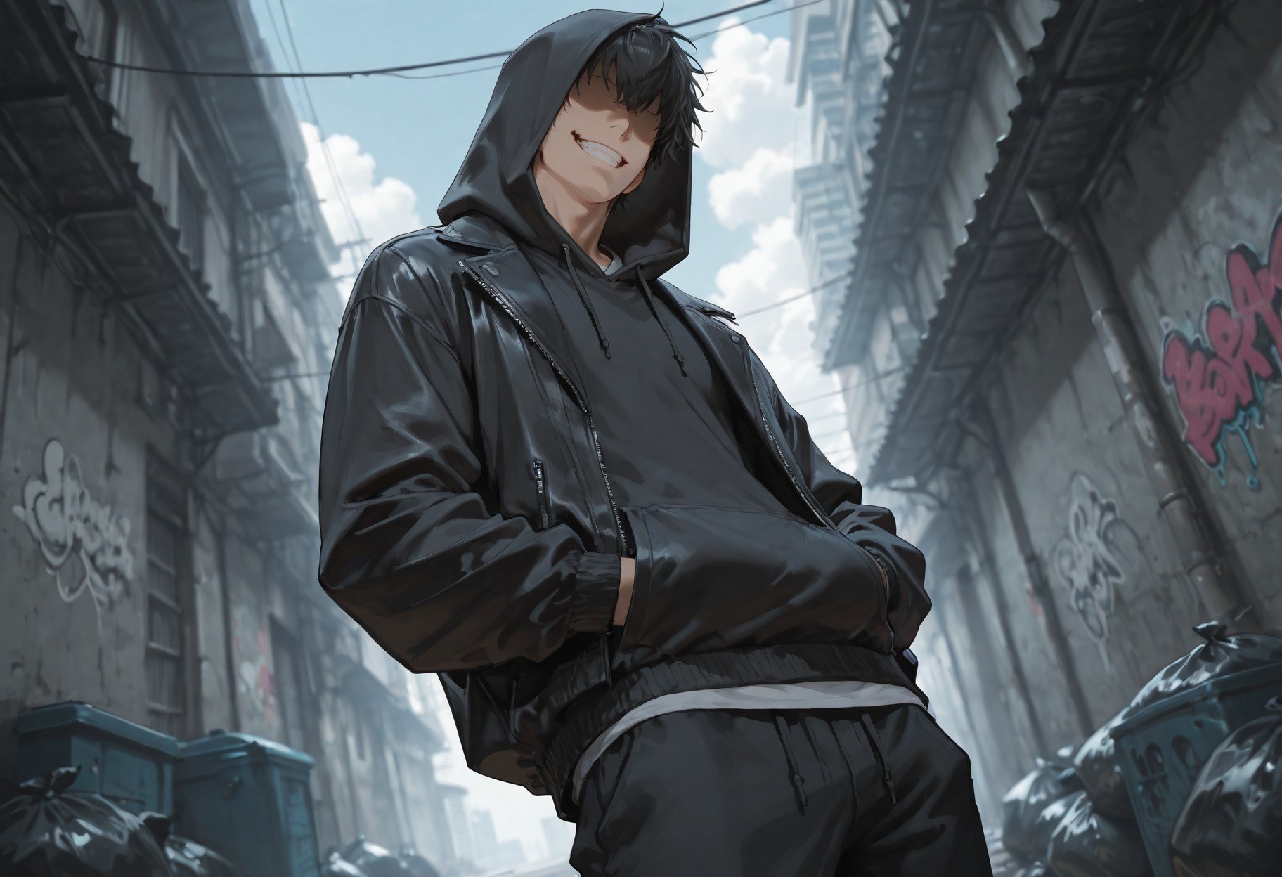 AI Generated Anime Girl - 拳皇 不知火舞：紧身衣湿身露穴 368P