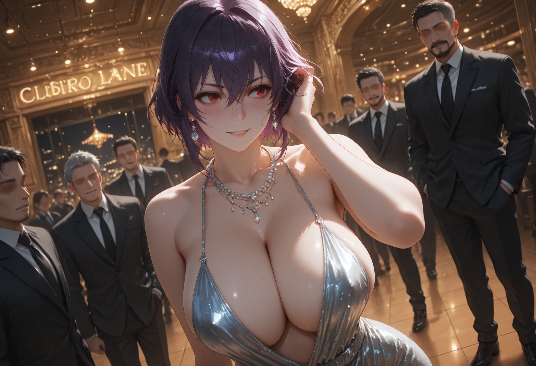 AI 生成 Anime Girl - 攻殼機動隊 草薙素子：黑絲蕾絲內衣緊身衣濕身露穴 333P