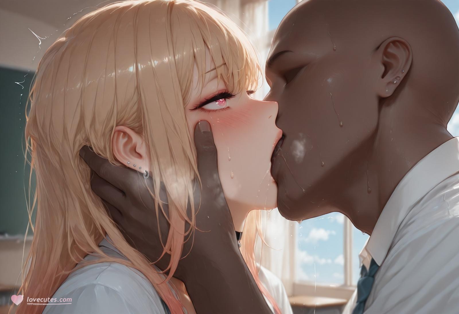 AI Generated Anime Girl - 更衣人偶坠入爱河 喜多川海梦: đen tất, đồ lót ren, bodysuit bó sát, đồng phục học sinh ướt thân lộ hang 155P