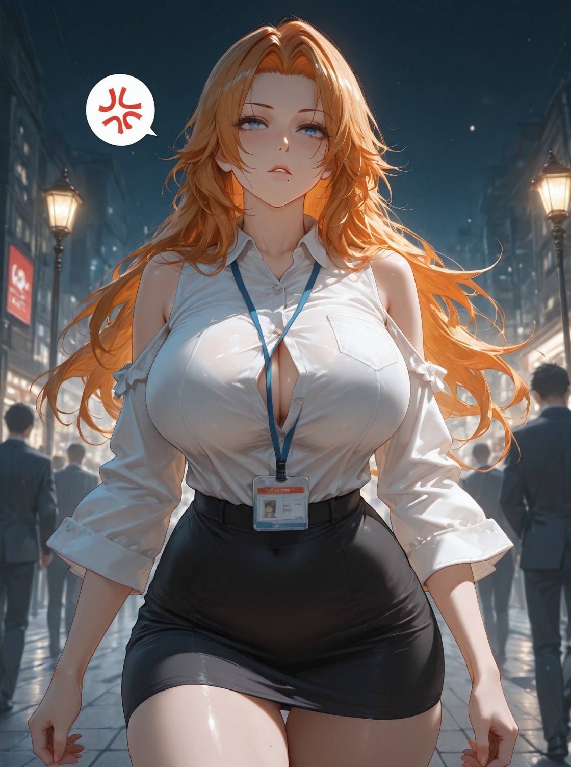 AI Generated Anime Girl - Death Note Matsumoto Rangiku: Lace Lingerie Catsuit Bed Pose Wet Look Revealing 132P