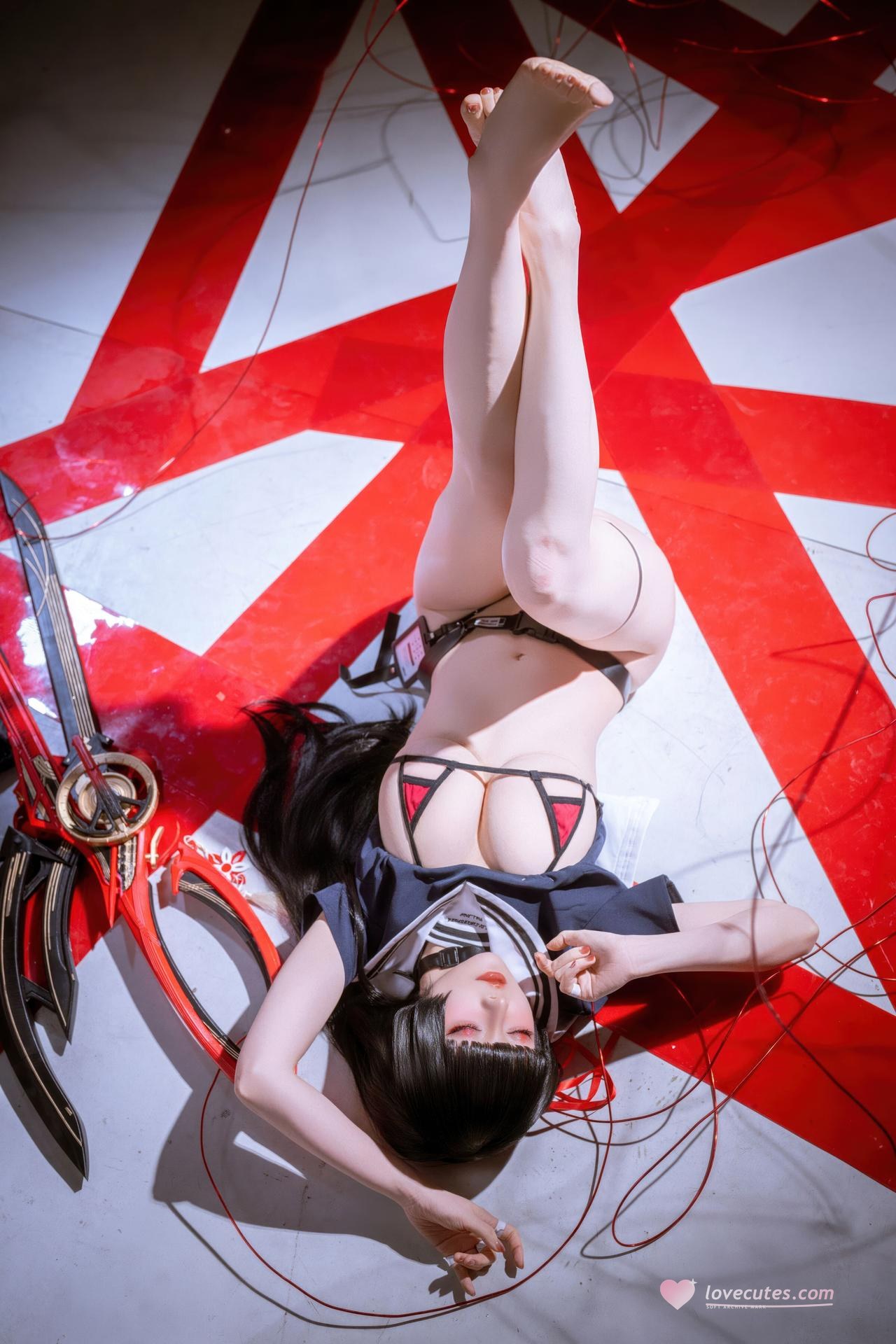 [cosplay] 星之迟迟Hoshilily - 鸣潮 千咲 JK：角色主题写真 64P