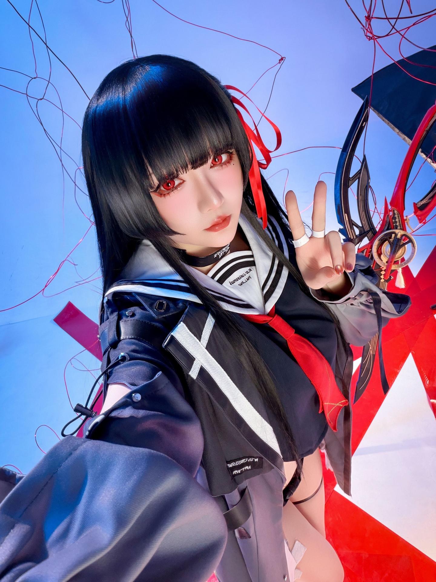 [cosplay] 星之迟迟Hoshilily - 鸣潮 千咲 JK：角色主题写真 64P