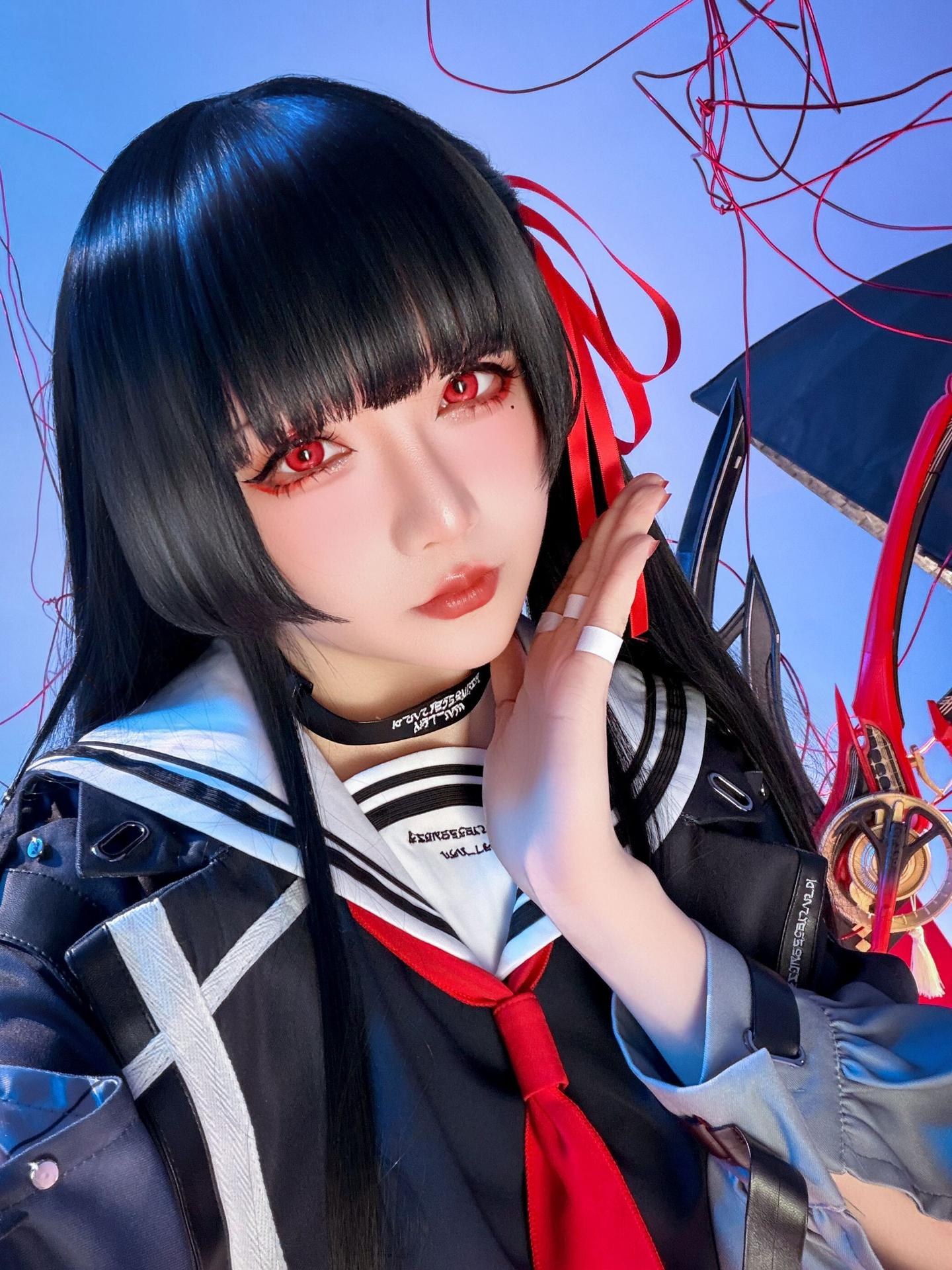 [cosplay] 星之迟迟Hoshilily - 鸣潮 千咲 JK：角色主题写真 64P