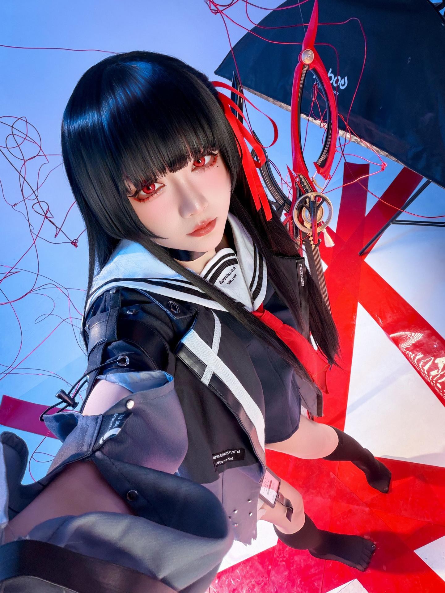 [cosplay] 星之迟迟Hoshilily - 鸣潮 千咲 JK：角色主题写真 64P