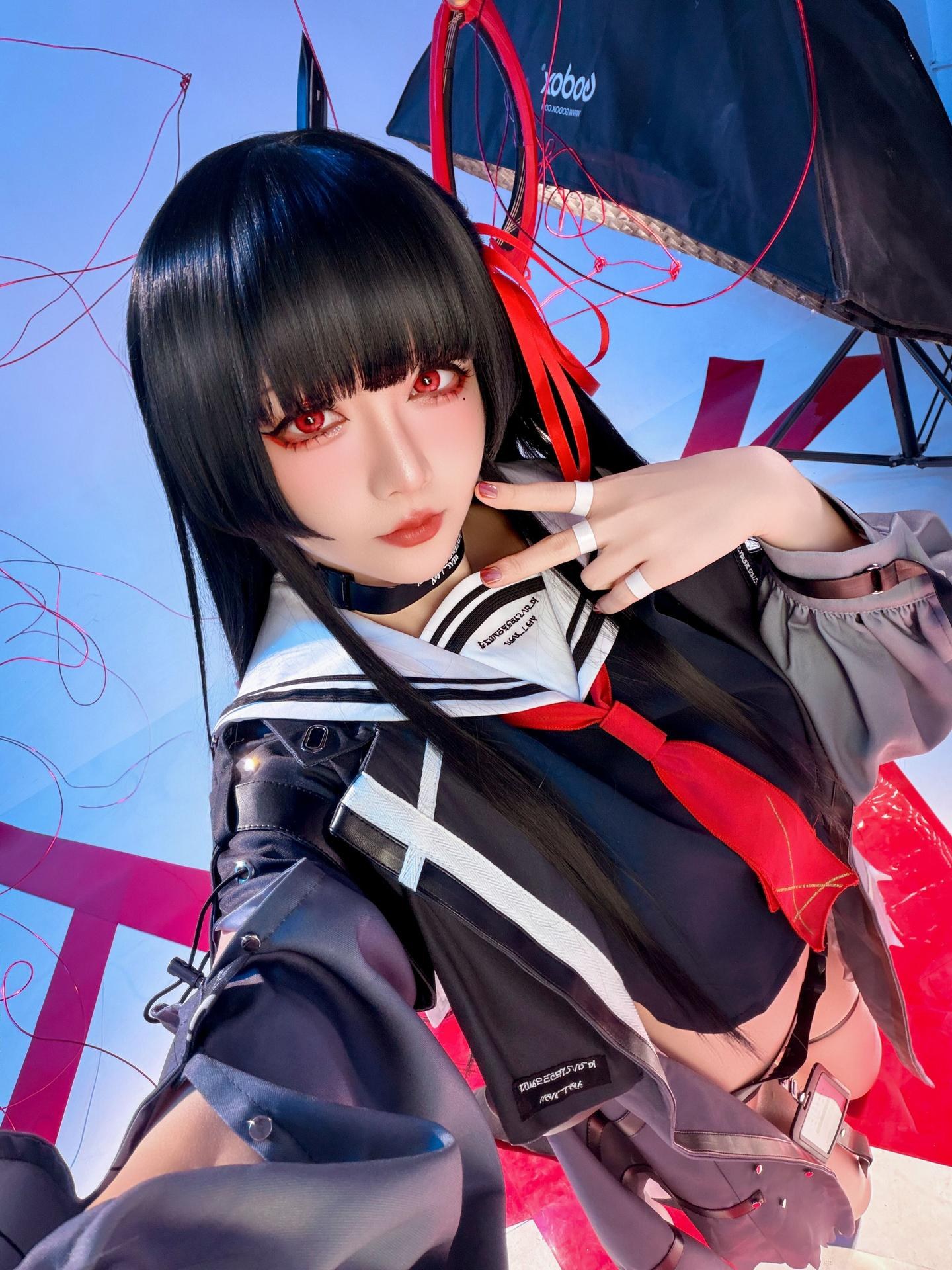 [cosplay] 星之迟迟Hoshilily - 鸣潮 千咲 JK：角色主题写真 64P