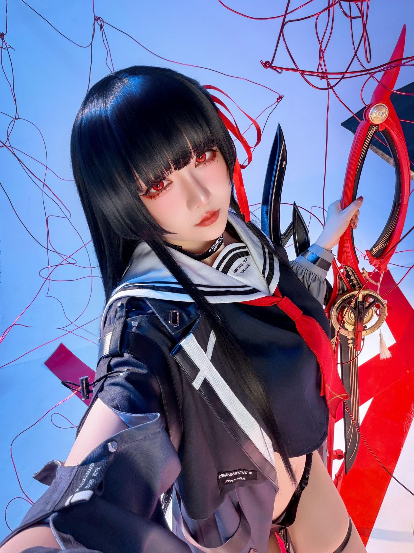 [cosplay] 星之迟迟Hoshilily - 鸣潮 千咲 JK：角色主题写真 64P