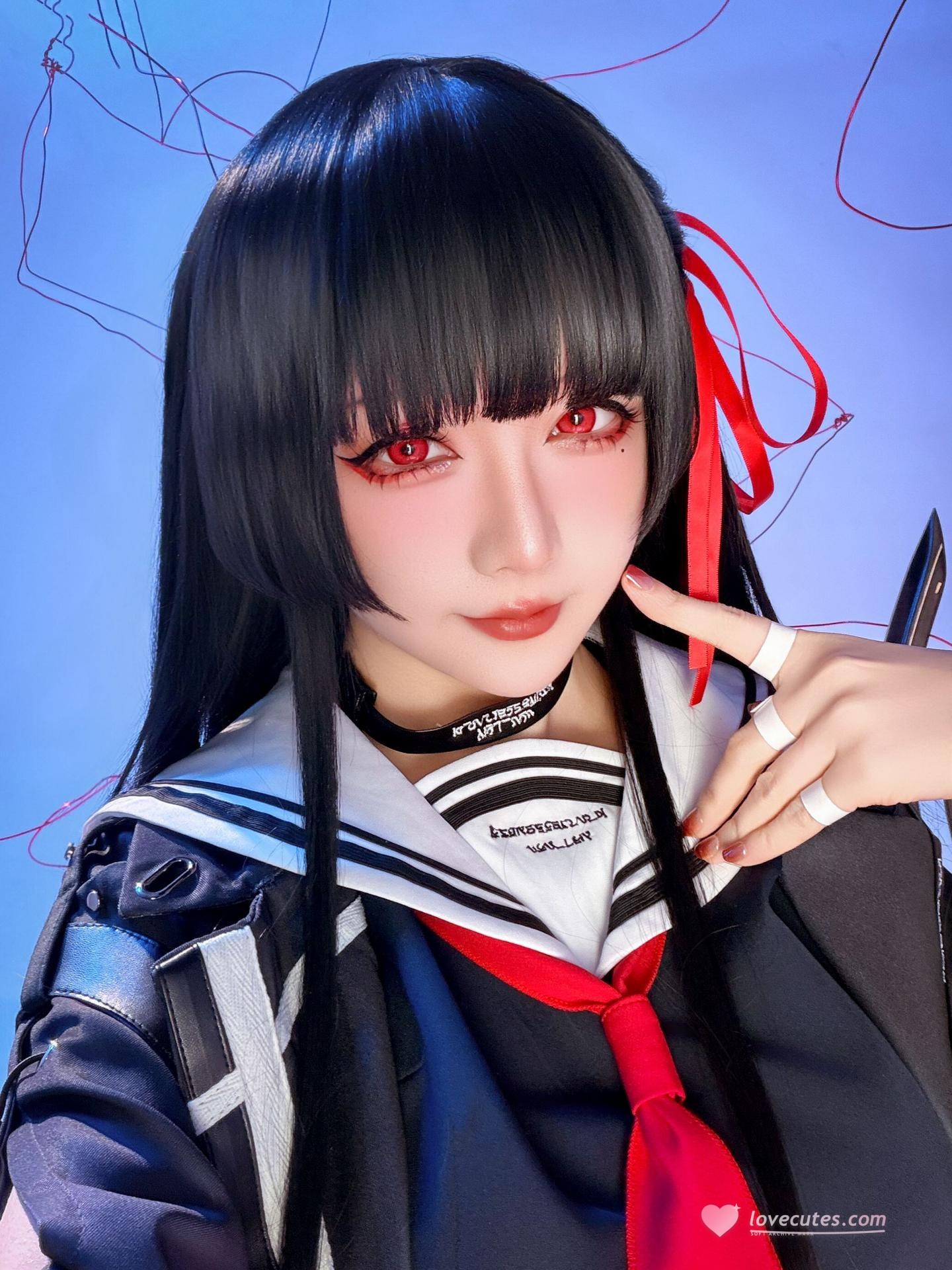 [cosplay] 星之迟迟Hoshilily - 鸣潮 千咲 JK：角色主题写真 64P