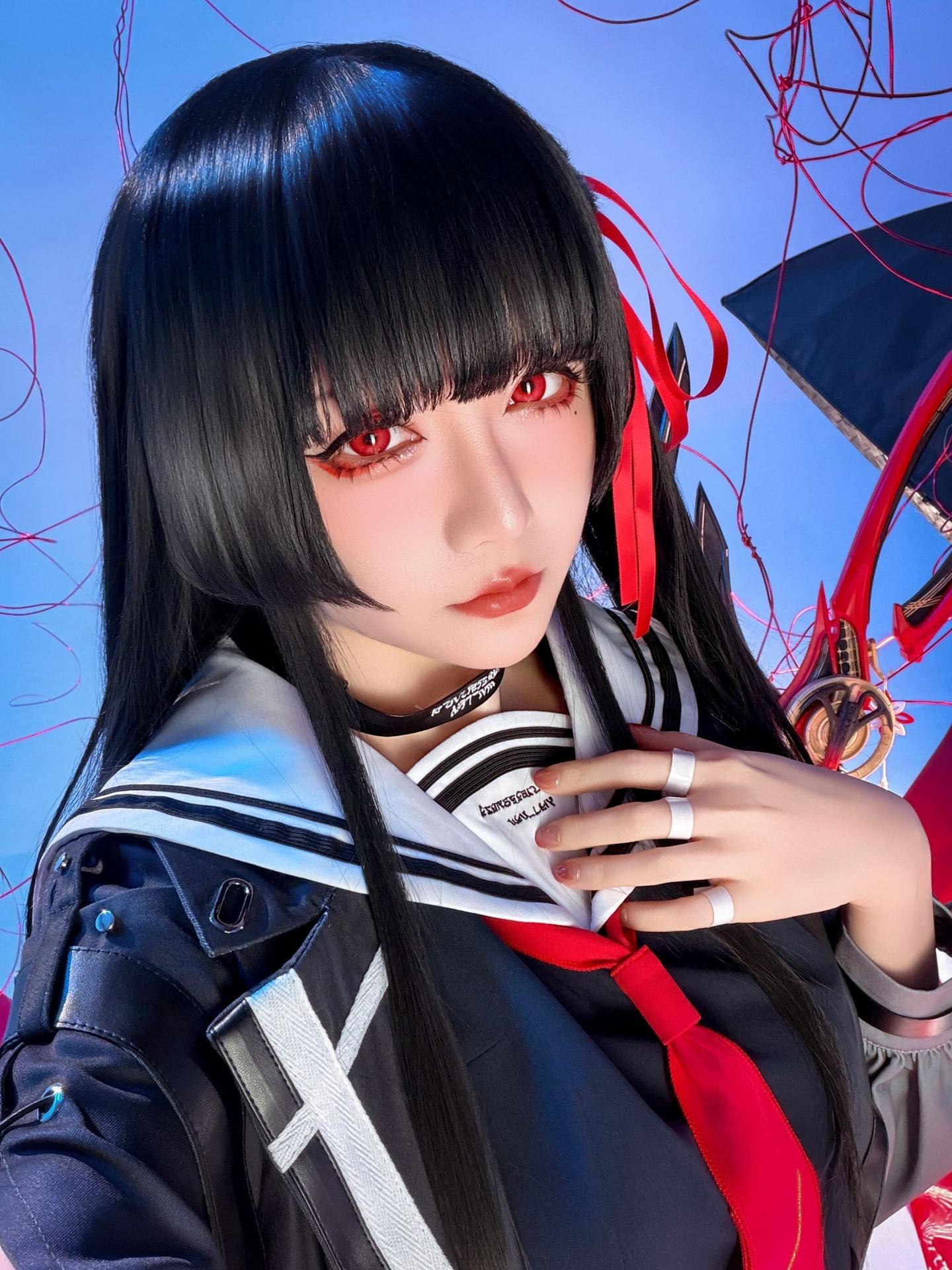 [cosplay] 星之迟迟Hoshilily - 鸣潮 千咲 JK：角色主题写真 64P