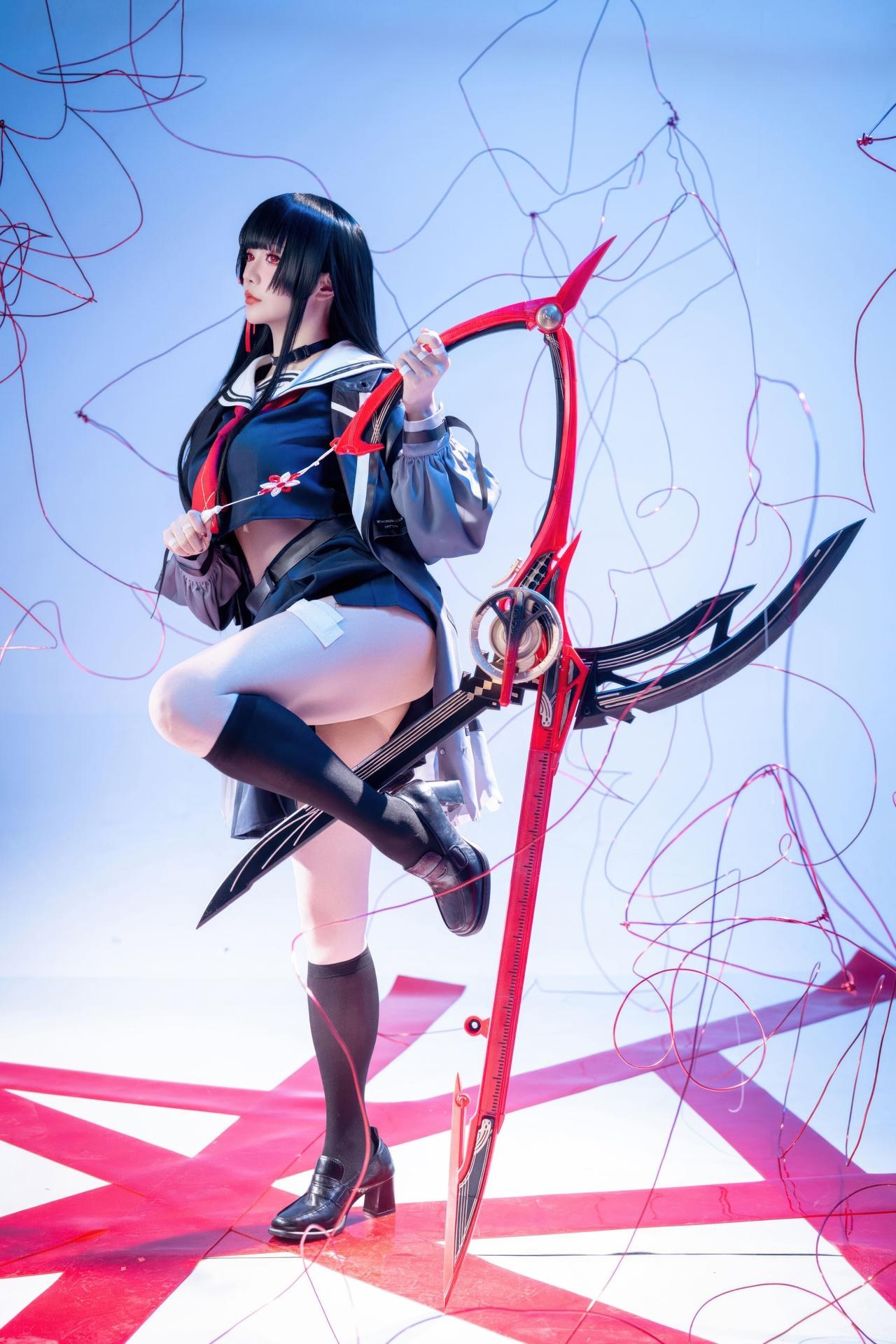 [cosplay] 星之迟迟Hoshilily - 鸣潮 千咲 JK：角色主题写真 64P