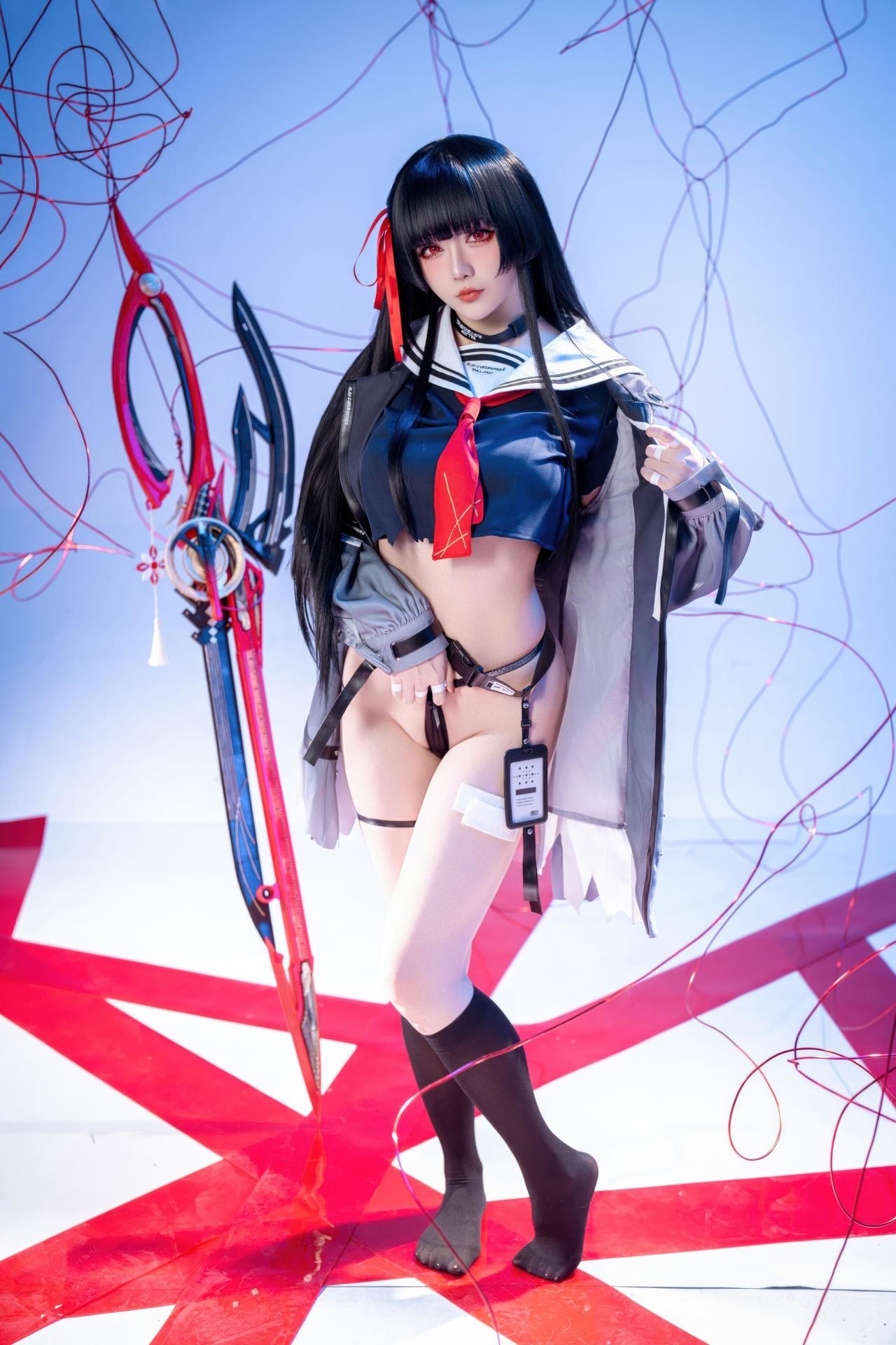 [cosplay] 星之迟迟Hoshilily - 鸣潮 千咲 JK：角色主题写真 64P