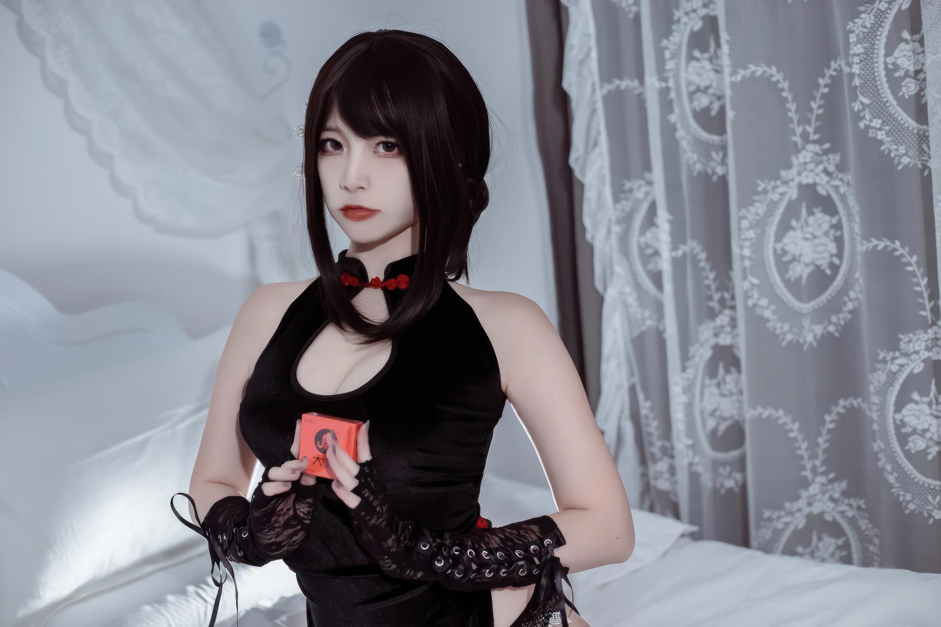 [写真] 二佐Nisa - Sườn xám đen voi: bộ ảnh chủ đề sườn xám 21P