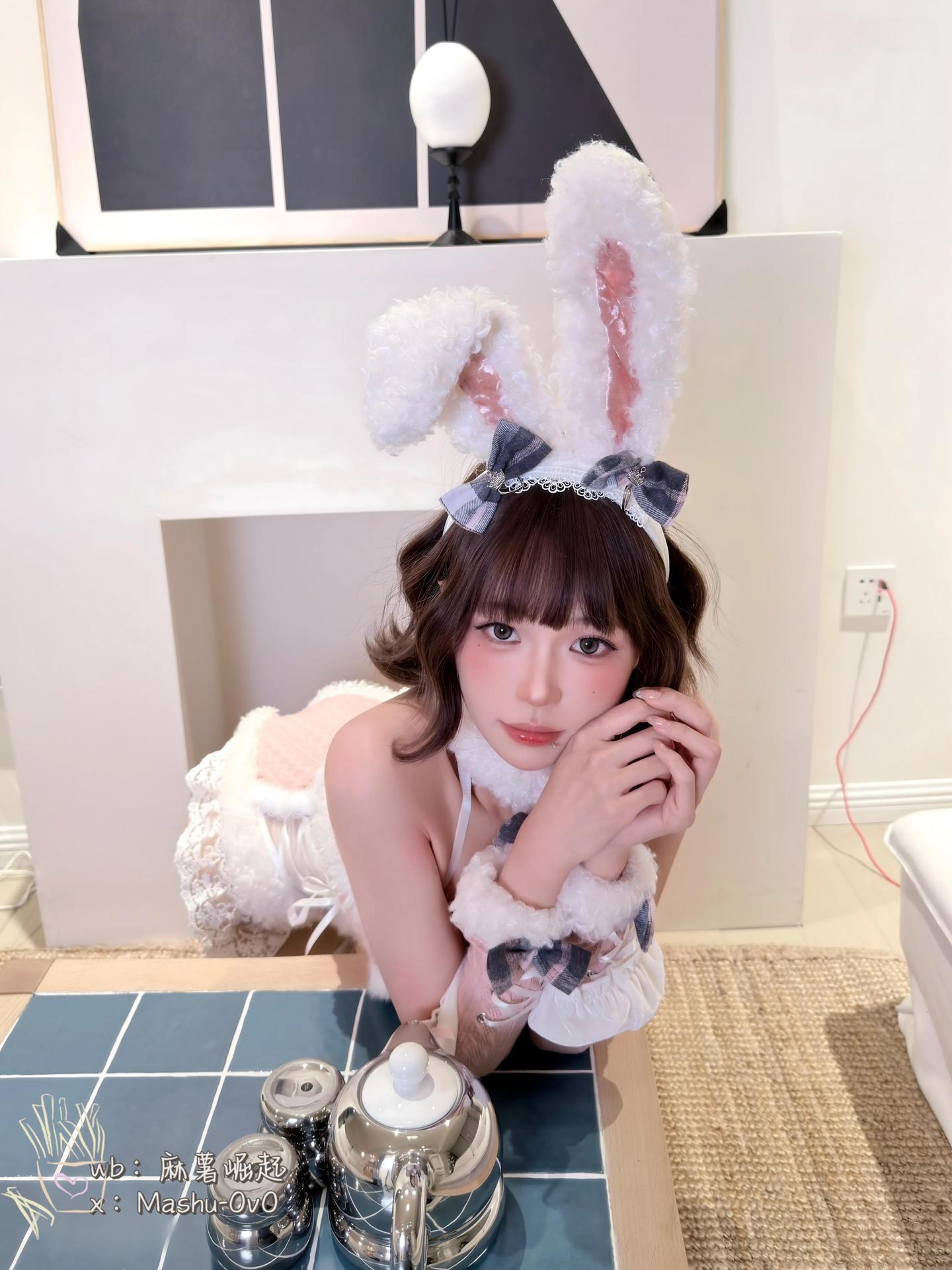 麻薯好吃雪季家养兔写真 68P