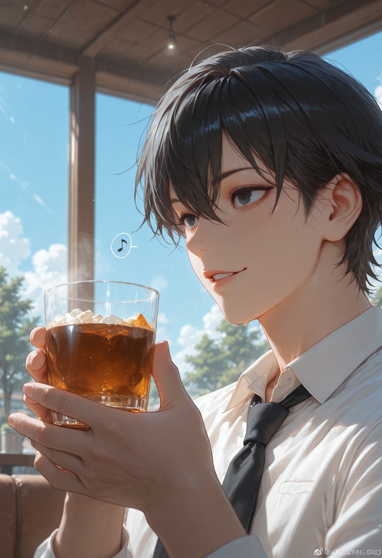 AI Generated Anime Girl - 碧蓝档案 调月莉音 NTR：黑丝紧身衣湿身露穴 293P