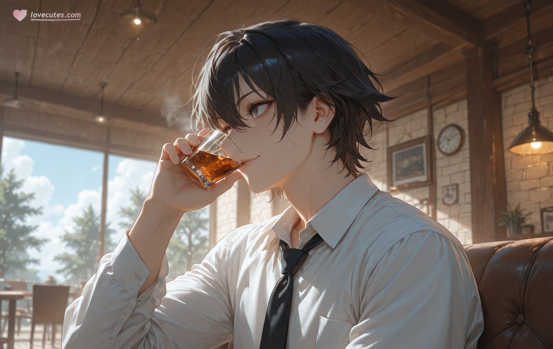 AI Generated Anime Girl - 碧蓝档案 调月莉音 NTR：黑丝紧身衣湿身露穴 293P