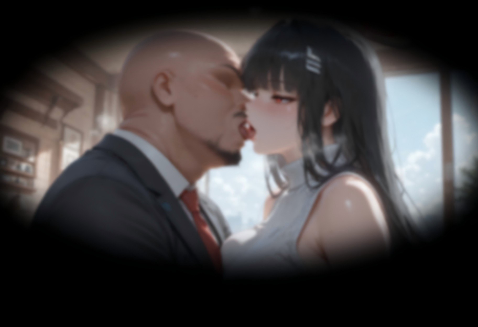 AI Generated Anime Girl - 碧蓝档案 调月莉音 NTR：黑丝紧身衣湿身露穴 293P