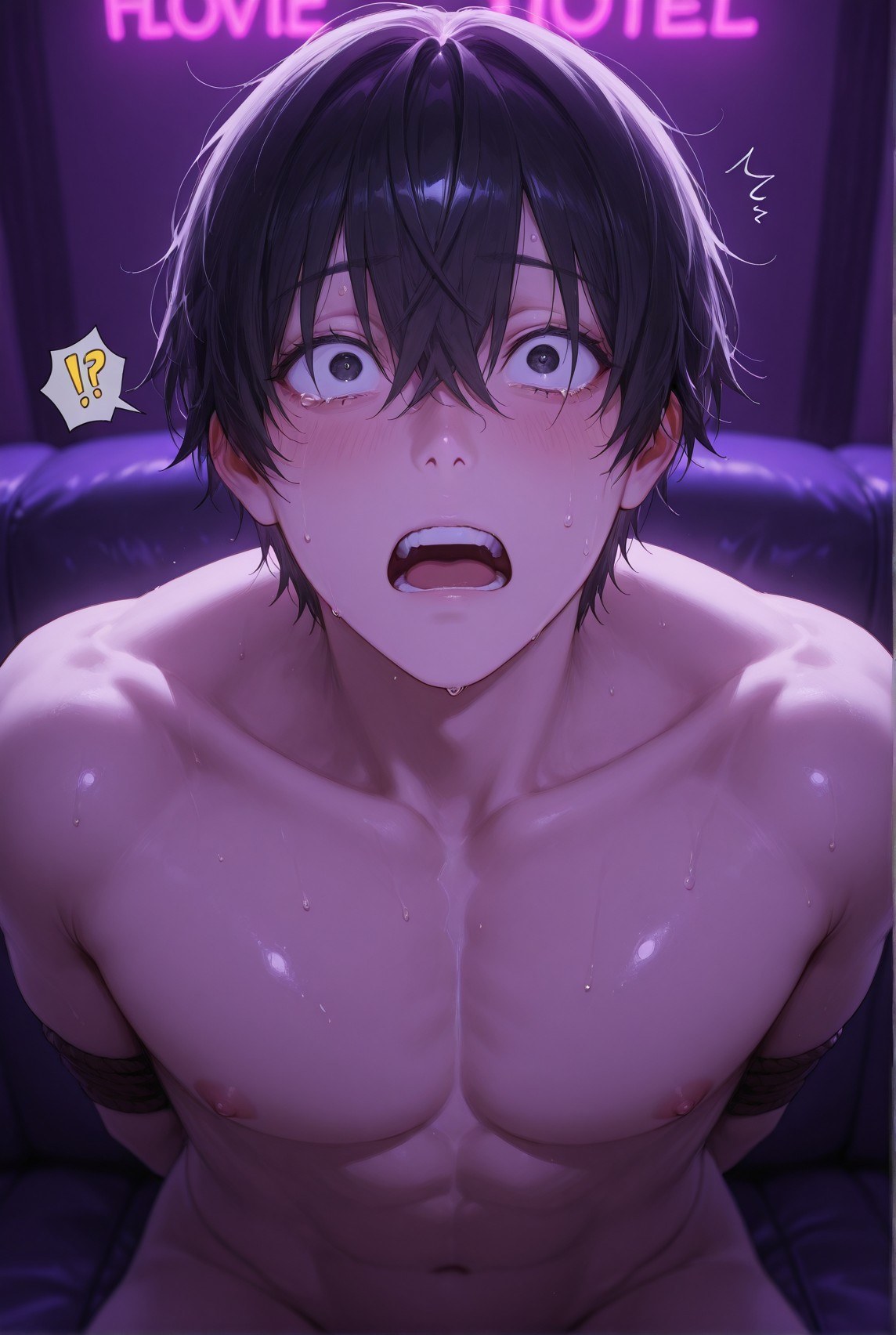 AI Generated Anime Girl - 碧蓝档案 调月莉音 NTR：黑丝紧身衣湿身露穴 293P