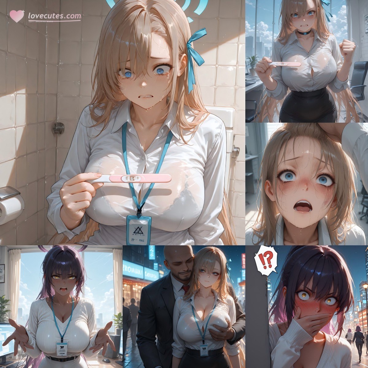 AI Generated Anime Girl - 碧蓝档案 一之瀬明日奈 Vol.6：ถุงน่องสีดำ ชุดชั้นในลูกไม้ ชุดรัดรูป บิกินี ถ่ายบนเตียง โชว์จุดซ่อนเร้น 156P