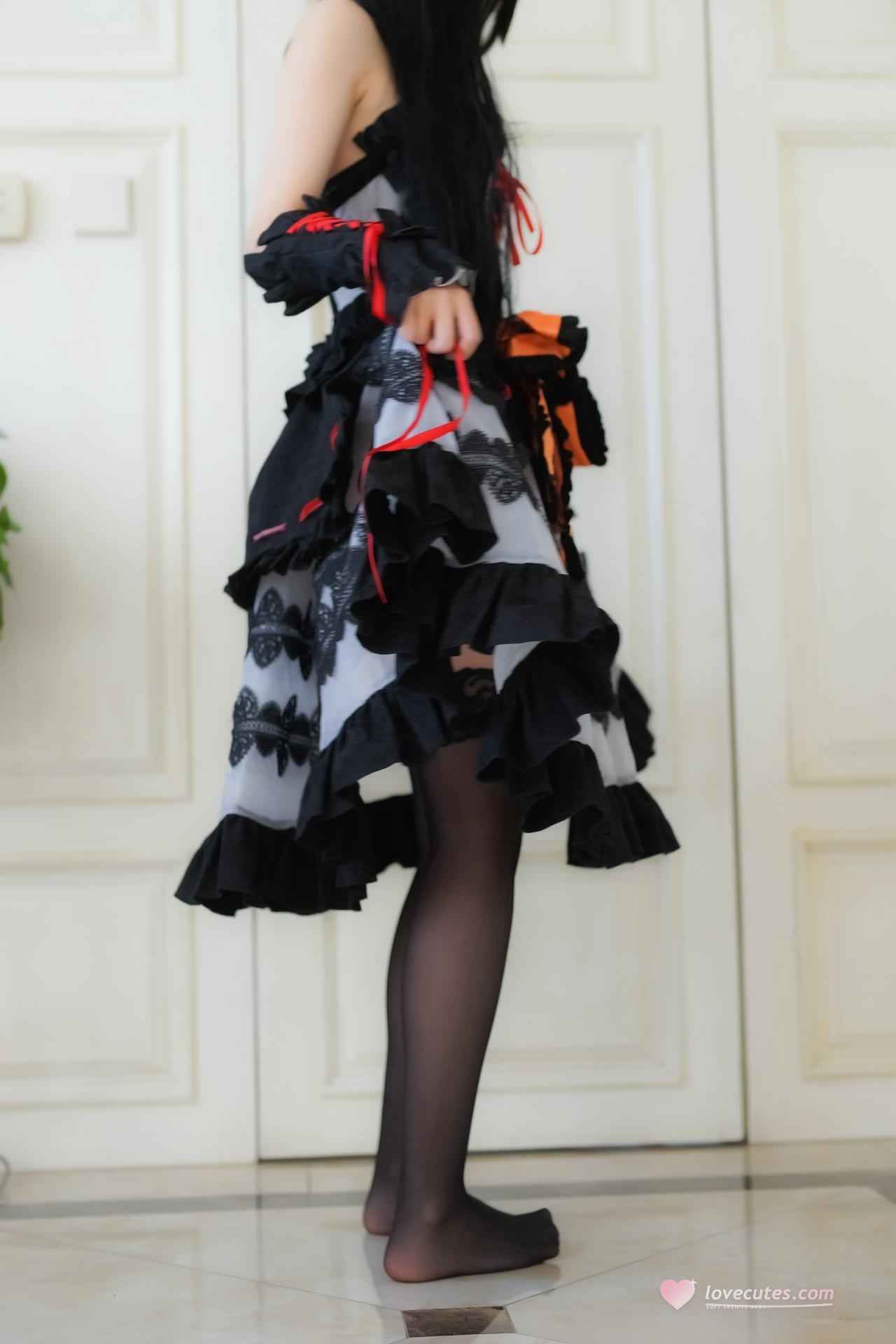 [cosplay] Girl Cinema - Tokisaki Kurumi Spirit Costume: Highly faithful character recreation 109P
