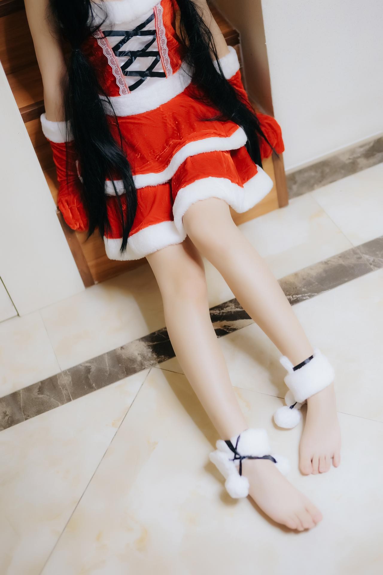 [cosplay] 少女映画 - 토키사키 쿠루미 크리스마스: 대담한 캐릭터 재현 121P1V